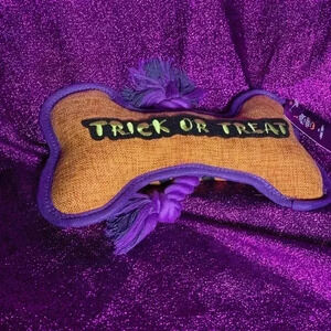Trick or treat Halloween dog toy